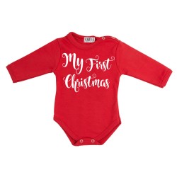 Carra My First Christmas бебешко боди